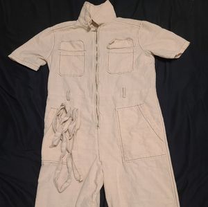 Oatmeal White Small Jumpsuit